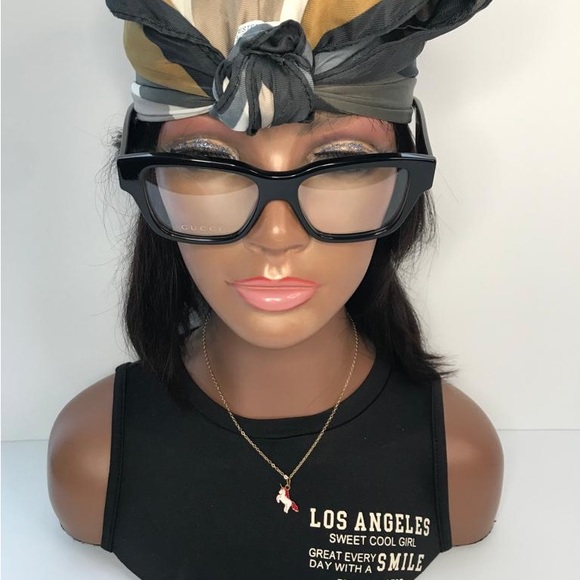 💯 - New Authentic Gucci Demo Square Eyeglasses GG1428O 004 55. - Picture 5 of 11